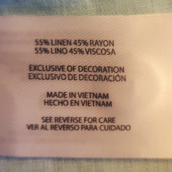 NWT! Orvis Women's Linen Blend Lt. Blue Capped Sleeve Button-up Blouse - Size L - Picture 11 of 11